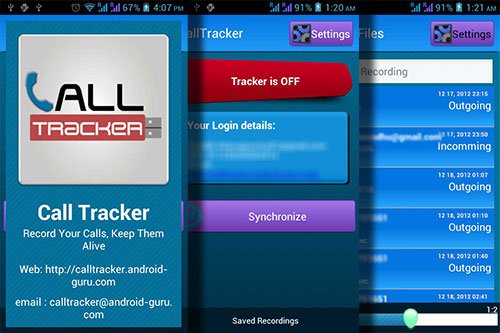 Call Tracker : Mobile Application
